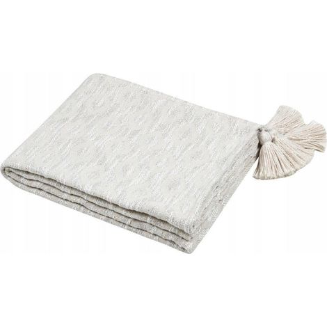 Douceur-dinterieur BALMA couverture beige 125 x 150 cm (1/3)