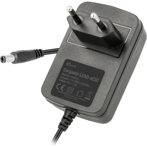 Cargador Batería Plomo 6v/1000mah Conector Y Pinzas Car012