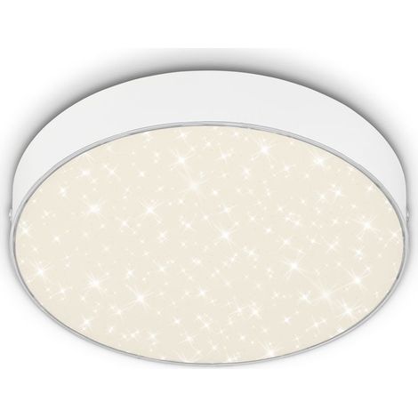 LED Aufbauleuchte IP20 Sternenhimmel 16 W weiß Metall-Kunststoff Briloner