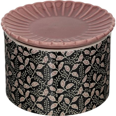 Scatola in ceramica d12,5cm nero - Atmosphera créateur d'intérieur (1/2)