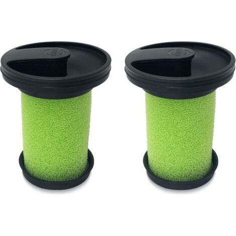 Lot de 2 filtres de rechange lavables et réutilisables compatibles avec les aspirateurs à main Gtech Multi MK2