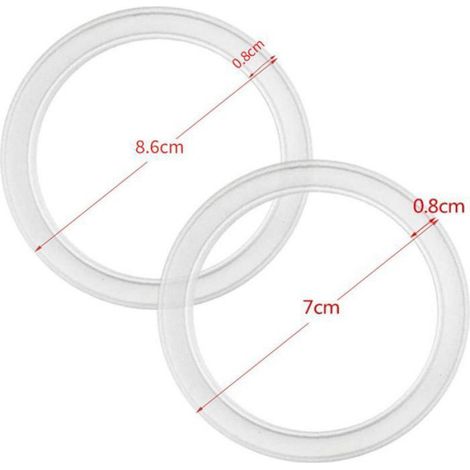 Joint Silicone - Étanche - Pour Bocaux À Couvercle Normal - Diamètre 70 mm Et 86 mm - Alimentaire Sans BPA - Lot De 10 (1/5)