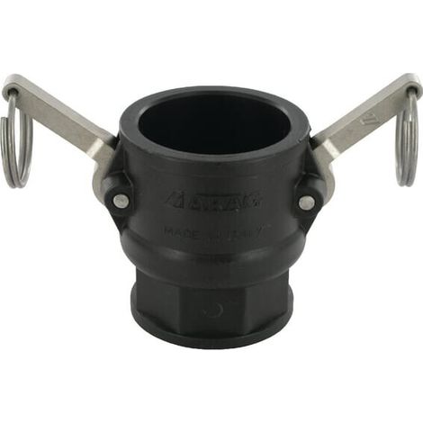 Camlock Tipo D 1.1/2" rosca hembra polipropileno ARAG 18106D
