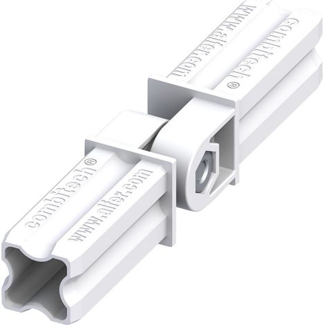 alfer Verbinder 23,5 mm weiß Kunststoff 2 Zapfen Profilverbinder (1/2)