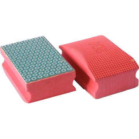 DIAMANT-HANDSCHLEIFPAD K200 - 55X90MM ROT
