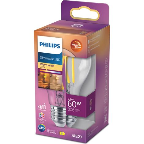 Led e27 normal 60w claro regulable warmglow 806lm (1/4)