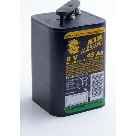 Pile 6V 45Ah - eZ8 6/50 - dépolarisation par air (4AS2/45) (1/5)