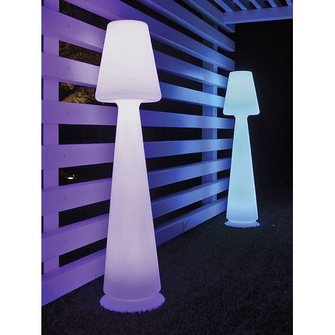 Leuchtende Lampe "CHLOE" für den Innen- und Außenbereich Made in Italy 39 x h165 cm -Mehrfarbiges Licht