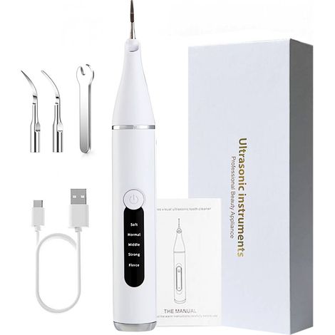 Brosse à dents pour animaux à 5 vitesses, véritable brosse à dents ultrasonique avec lumière LED (1/5)