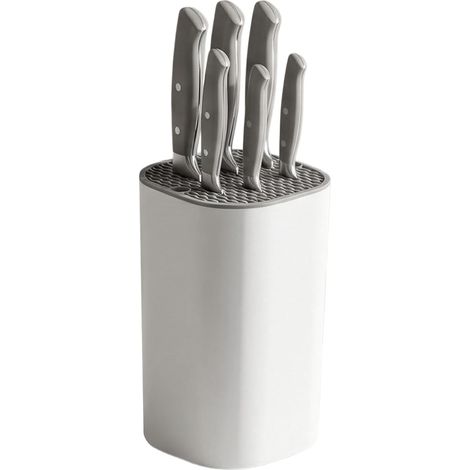 Blocs à Couteaux Vides, support à couteaux amovible, Grand Range Couteaux de Cuisine, avec 21 fentes et système d'écoulement, rangement pour Rangement Ustensiles (1/5)