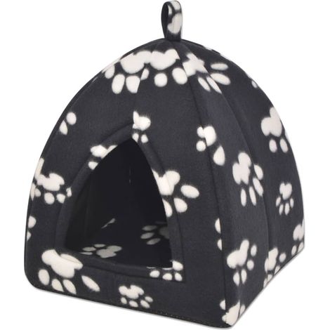 Lit pour chat Lit pour animal Canapé Coussin pour Chat Matelas Confortable pour Chats Taille L Noir XFNT41852 (1/5)