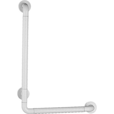 Accoudoirs en Forme de L Pour la Salle de Bain, Barres de Support Pour Balance de Douche Pour la Salle de Bain, Rails en Acier Inoxydable Pour les Personnes Âgées Sans Barrière de Sécurité-40 x60C