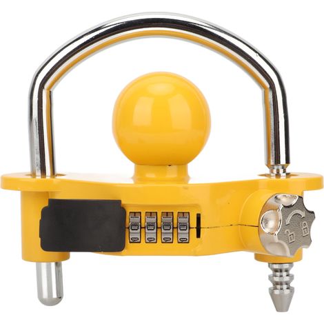 Antivol universel pour attelage de remorque, cadenas à combinaison en forme de U pour plus de sécurité