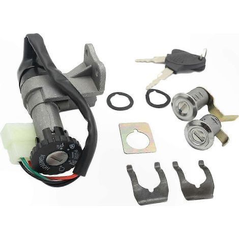 Kit de verrouillage d'allumage pour scooters et cyclomoteurs 50cc-150cc, compatible avec les moteurs GY6 (1/5)
