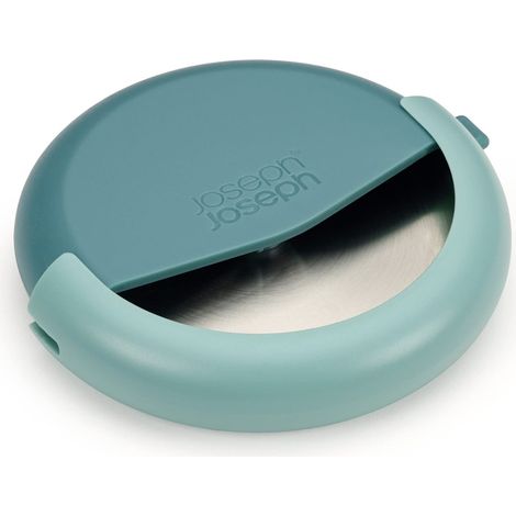 Joseph Joseph Duo Rotella Tagliapizza con Lama in Acciaio Inox, con Guaina protettiva, Compatto, Azzurro Scuro (1/3)