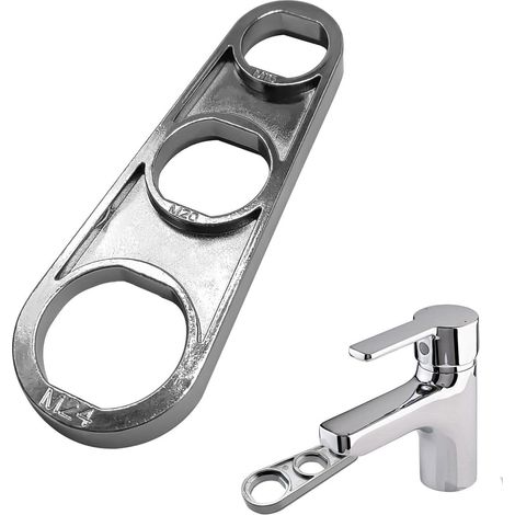 Clé à Barboteuse pour Robinet, Aérateur Buse Mélangeuse Aérateur, Clé de Montage pour Aérateur, Outil Polyvalent pour l'Ajustement du Débit d'Eau (1/5)