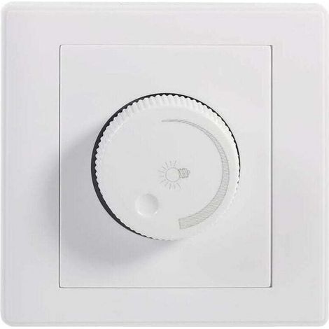 Variateur mural rotatif marche/arrêt pratique pour lampe LED (1/5)
