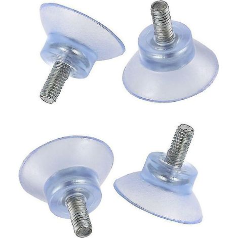 M6  Schraubenlänge 14  Basisbreite 35  Transparenter PVC-Saugnapf