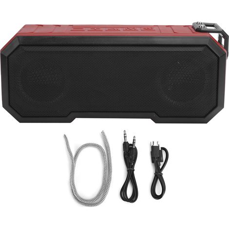 Enceinte Bluetooth Sans Fil - IPX7 Étanche - Haut-Parleur Stéréo avec Lampe LED Flash - Basses Renforcées - 3000 mAh - Pour Extérieur Salle De Bain Piscine - 1 Pièce (1/5)