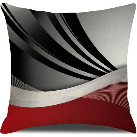 Striped throw pillowcase, home decor, cushion, sofa cover, pillowcase, geometric design, removable and washable, modern minimalist style -- Style 4 + pillow insert -- 5555cm