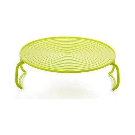 Panier vapeur pliable, support pour plateau micro-ondes, support pour casseroles isothermes, panier vapeur de cuisine, étagère de rangement alimentaire à plusieurs niveaux, étagère de rangement alimen (1/2)