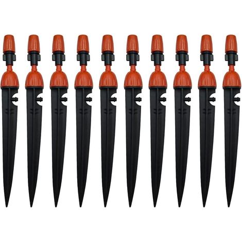Arroseur réglable à 360° 8 trous micro débit Kit d'irrigation goutte à goutte pour jardin, pelouse, brumisateur, système d'irrigation pour tube de 4 mm/7 mm (1/5)