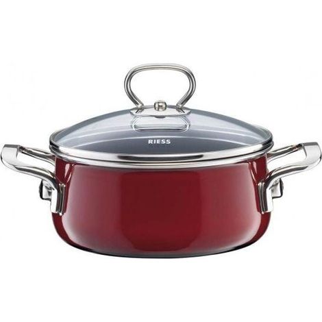 Pentola Riess Rossa 16 cm 1,0 L Resistente