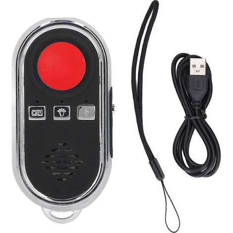 Détecteur de caméra infrarouge avec alarme acoustique et visuelle, détecteur anti-espion LED sans fil pour appartements, hôtels, etc. (1/4)