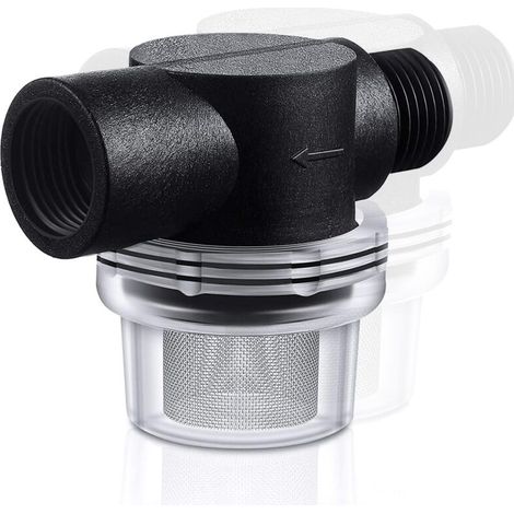 Screw-on Pre-Filter for Garden Pumps and Domestic Water Dispensers - Submersible Jet Pump for Washing Machines - 50 Mesh (1/5)