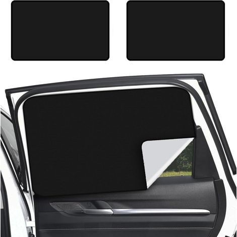 Soleil Voiture Magnétique 2 Pièces 4879cm Rideau Voiture Occultant Pare Soleil Voiture Arriere Bebe Les Rayons UV Anti Moustiquaire,Taille Universelle pour Plupart des Voitures (1/5)