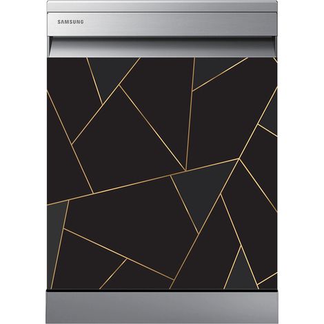 Stickers Lave vaisselle - Motif géométrique - 60x60 cm - Adhésif + Protection BRILLANTE (1/2)