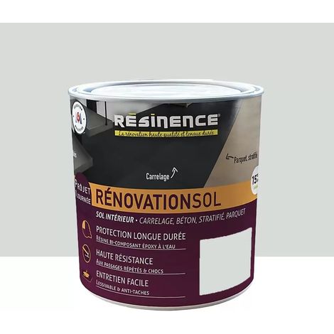 Résine colorée RÉSINENCE RénovationSol Gris clair 0,3 L (1/3)