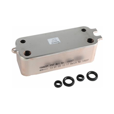 Diff – Échangeur thermique 24 plaques – Compatible ELM Leblanc et Bosch – Remplacement ELM 87167723990 – Performances équivalentes