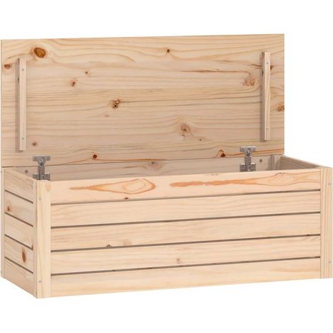 Maison Exclusive - Caja de almacenaje madera maciza de pino 89x36 (1/5)