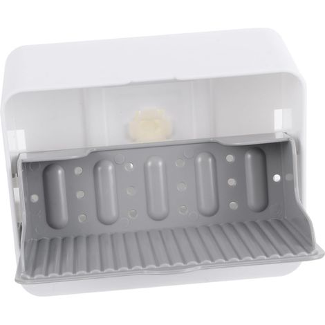 de rangement sans clous grise pour salle de bain porte savon