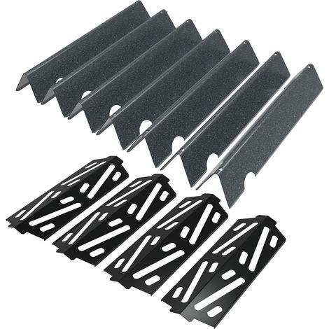 Rails d'arômes et réflecteur de chaleur pour barbecue à gaz Weber Genesis II/LX 400, Genesis II E-410 E-415 S-435, couvercle de brûleur pour Weber 66033 66796 66041