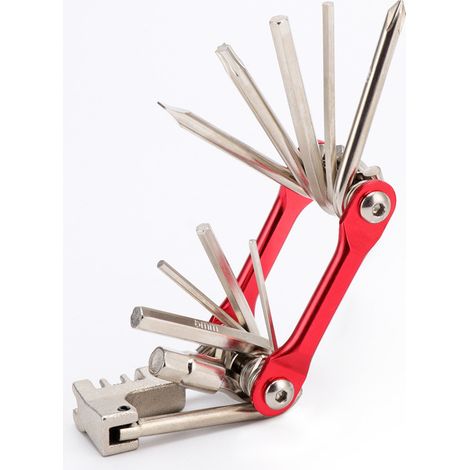 Outil Multifonction Vélo 12 en 1 Compact avec Tournevis Clés Allen et Démonte-Pneu pour Réparation en Randonnée (1/4)
