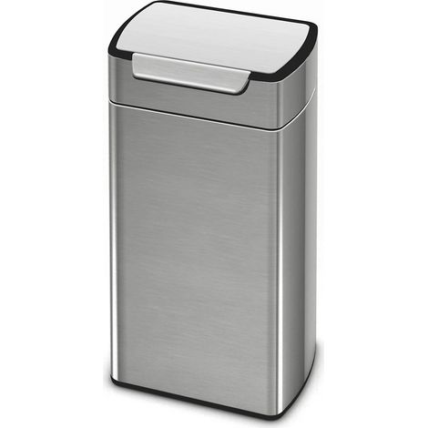 simplehuman, Collecteur de déchets tactile, inox mat, capacité (1/10)