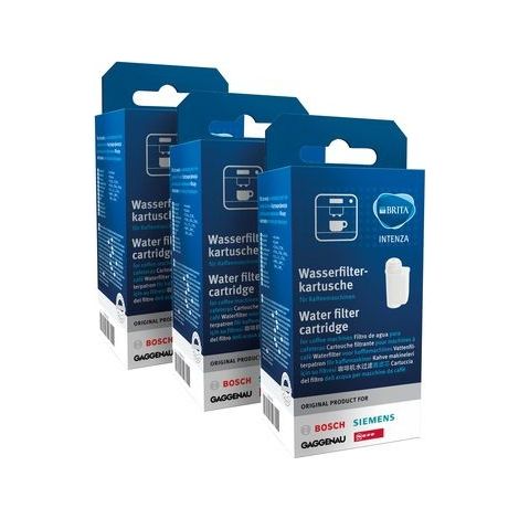 Pack de 3 filtros de agua para Intenza originales Siemens TZ70003