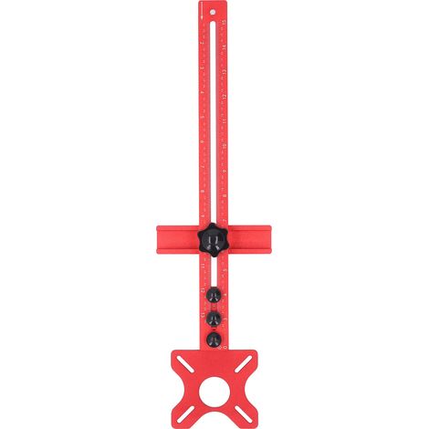 Support de rainure de fraisage de routeur, planche à rabat de coupe impériale, outil de guidage de cercle détachable pour le travail du bois, longueur totale de 445mm (1/5)