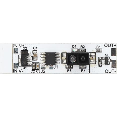 Infrarot-Reflexionssensor-Schaltmodul mit manueller Scanfunktion für DC5V-12V LED-Schrankbeleuchtung (1/5)