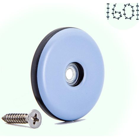13x patins de meubles en téflon avec vis - Ø 19 mm (ronds) - patins de meubles en PTFE / patins en PTFE (téflon) avec vis (1/4)