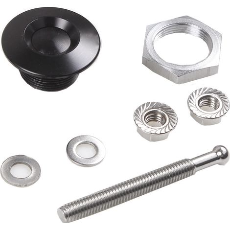 Car hood lock, racing car mini hood lock, 30mm anti-theft hood cover lock, 53mm screw - black (1/4)