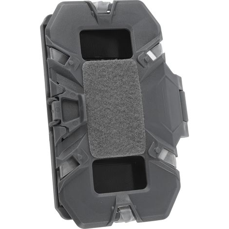 Accessoires pour gilet porte-plaques : support de téléphone avec fixation pectorale pour écrans de 4,7 à 6,7 pouces, pliable, pour une utilisation en extérieur (gris). (1/5)