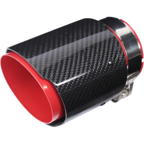Adecuado para embellecedores de escape de automóviles, con apariencia de fibra de carbono, resistente a la corrosión, pulido espejo, resistente al calor, fácil de instalar, a prueba de polvo, material