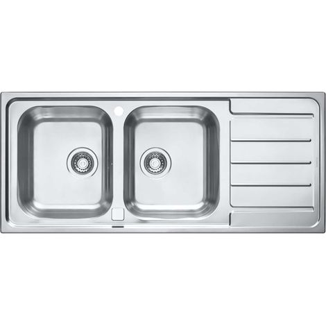 Alveus Line Maxim - Lavello, 116x50 cm, con comando remoto dello scarico, acciaio inox 1087975 (1/3)