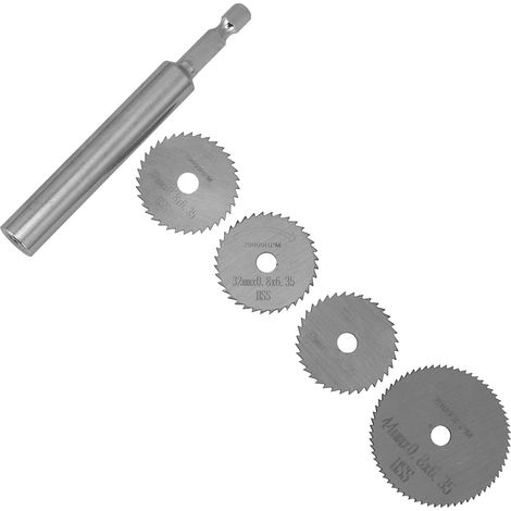 Lames de Coupe de Tubes Pvc à Queue Hexagonale 1/4, Lot de 1 Set de Set Acier Rapide Argenté, Coupe Rapide et Précise, Accessoire pour Meuleuse (1/5)