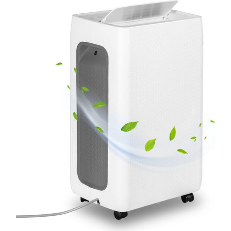 Jiubiaz Déshumidificateur d'air électrique - Extraction 26 litres/jour - Fonction sèche-linge - Affichage LED (1/5)