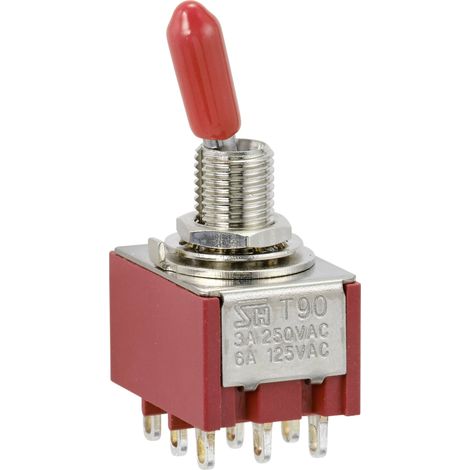 TRU COMPONENTS TC-9354008 INTERRUPTEUR À BASCULE 250 V/AC 3 A 3 X ON/ON À ACCROCHAGE 1 PC(S) (1/3)