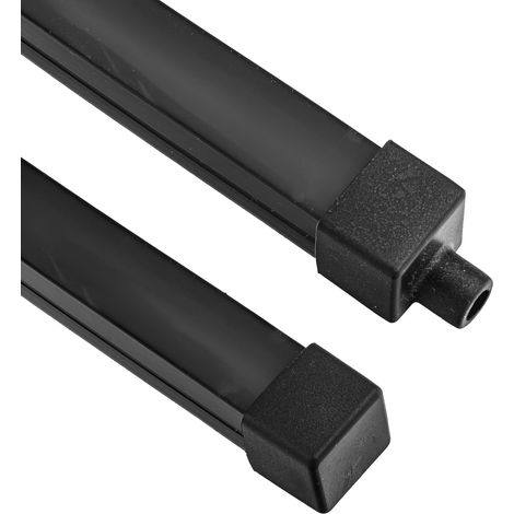 Tappo terminale nero per profilo LED flessibile in silicone nero 16x16mm Set (1/5)